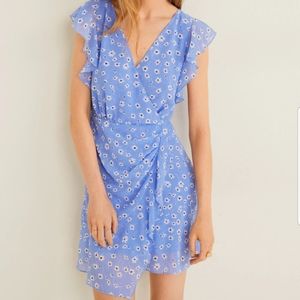 MOVING SALE! Mango floral chiffon dress